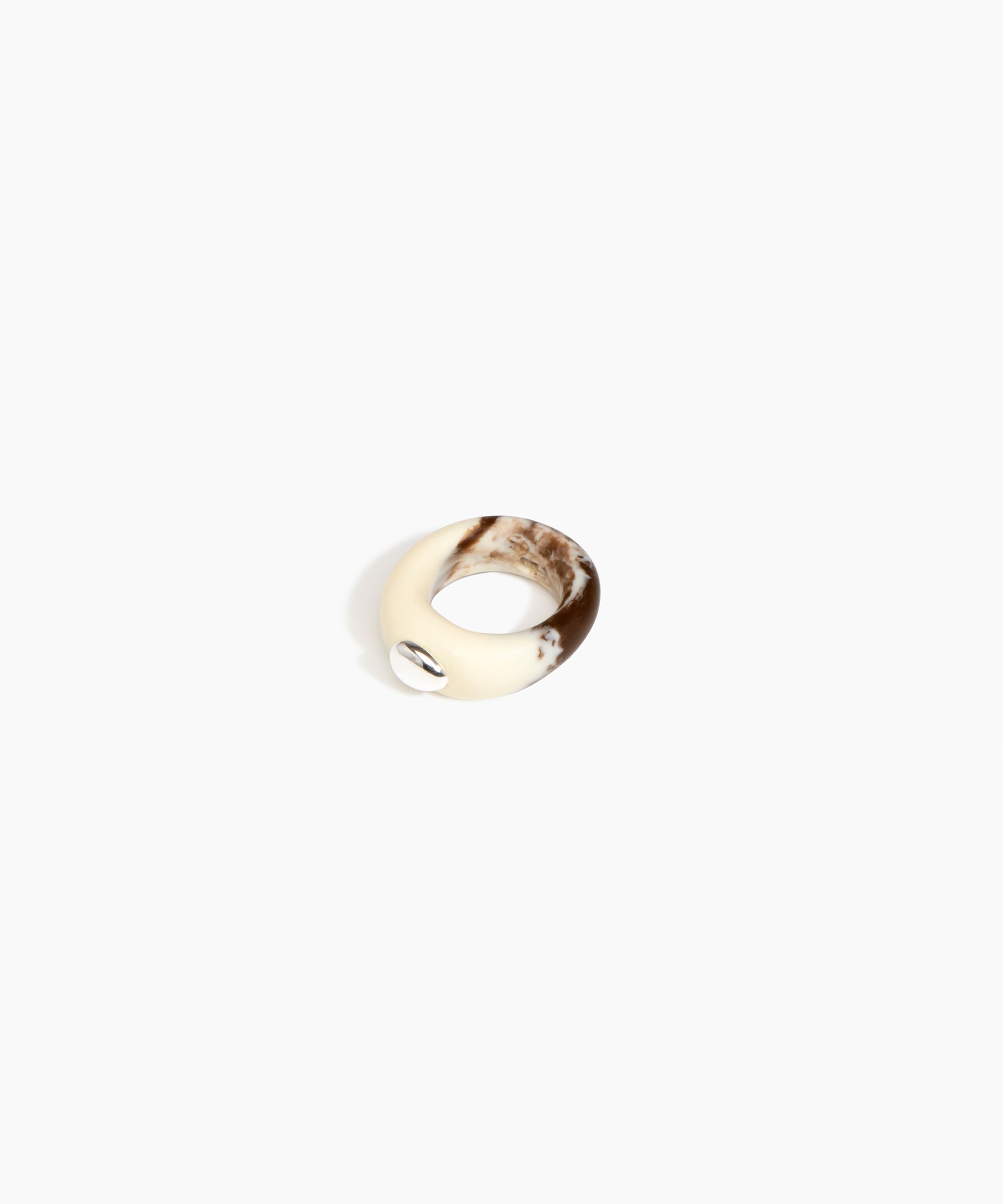 Dinosaur Designs RGRNDRCK Round Rock Ring CAPPUCCINO...