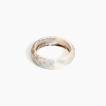 Dinosaur Designs Medium Organic Oval Bangle in Cappuccino Colour resin with Wide Fit