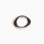 Dinosaur Designs SBRCKDUOSML Small Rock Duo Bangle SILVER ROSE SWIRL.