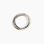 Dinosaur Designs SBRCKDUOWBN Rock Duo Wishbone Bangle SILVER CAPPUCCINO..