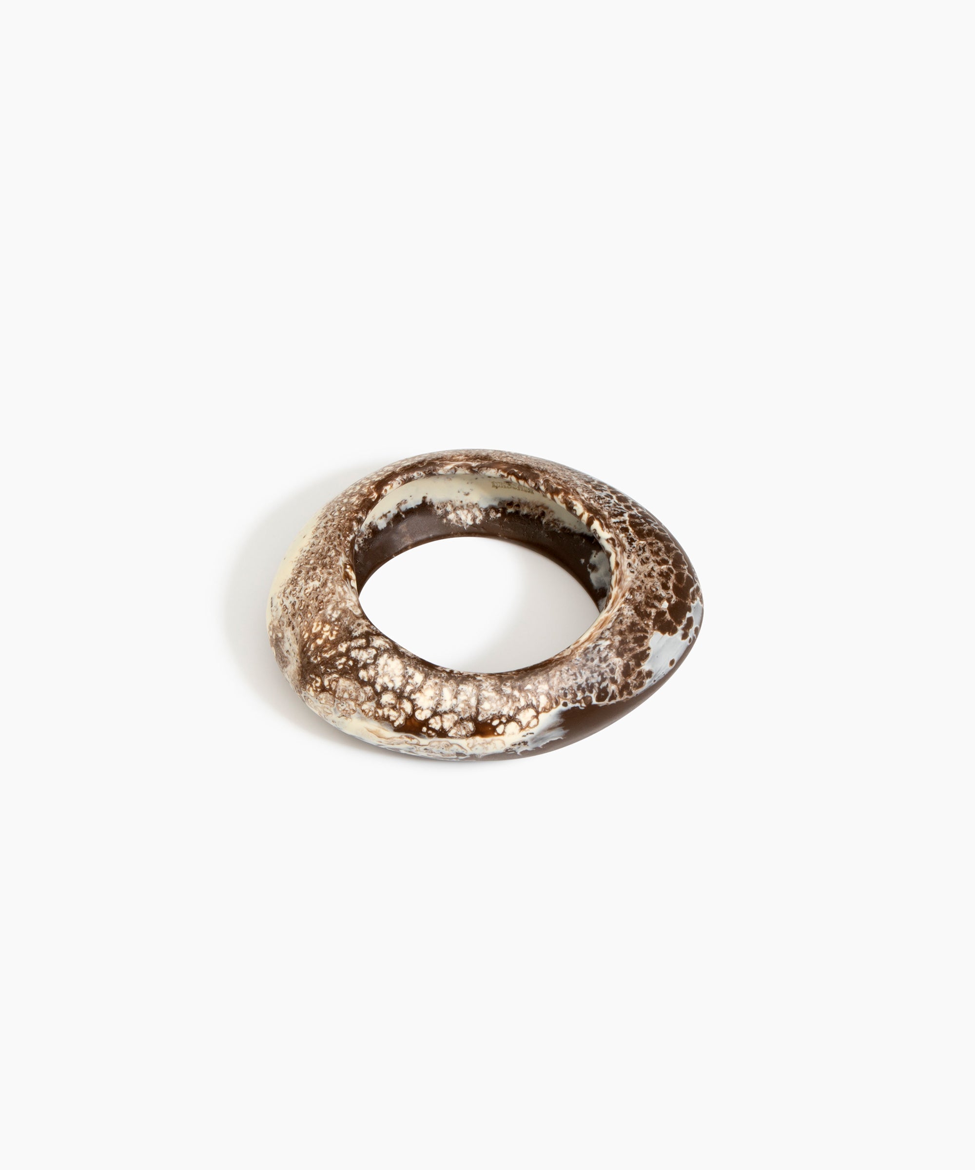 Dinosaur Designs SBRCKMED Medium Rock Bangle CAPPUCCINO..