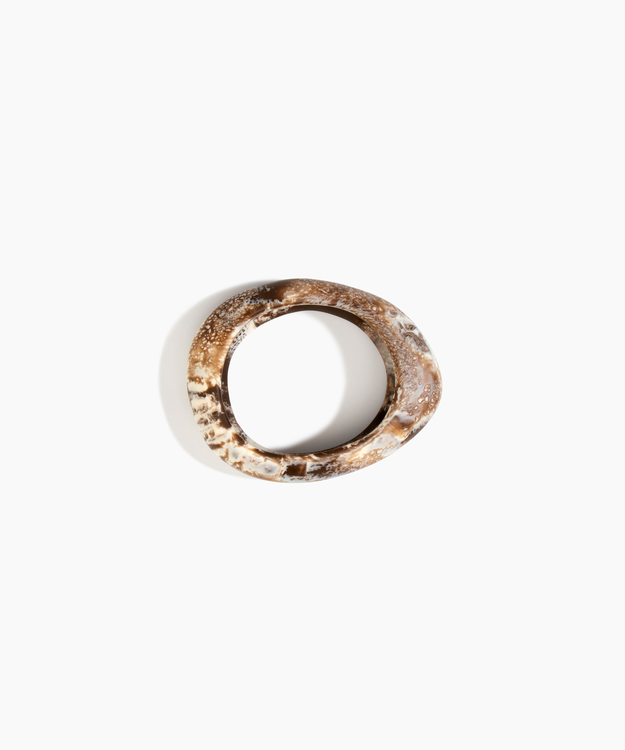 Dinosaur Designs SBRCKSML Small Rock Bangle CAPPUCCINO..