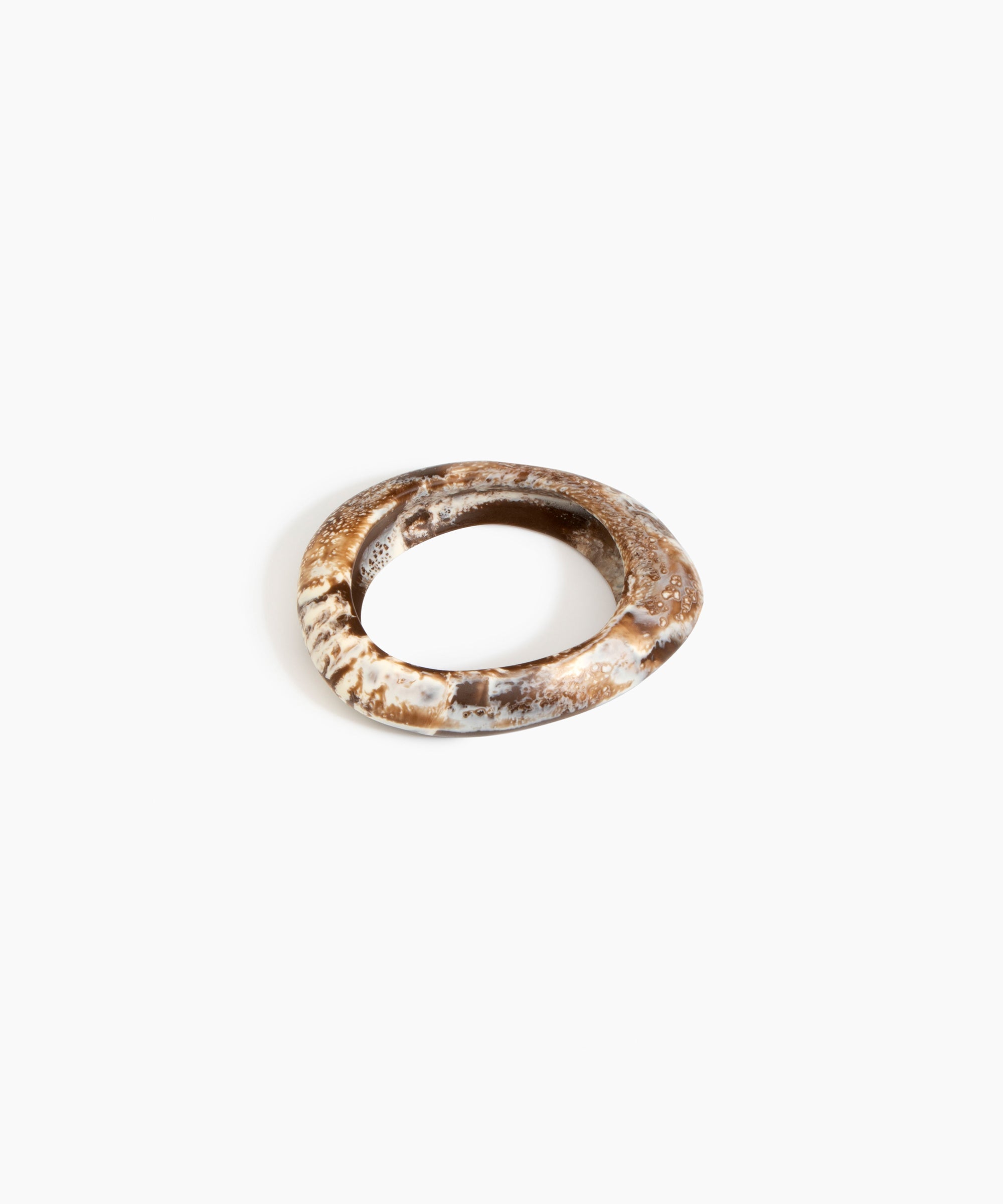 Dinosaur Designs SBRCKSML Small Rock Bangle CAPPUCCINO..
