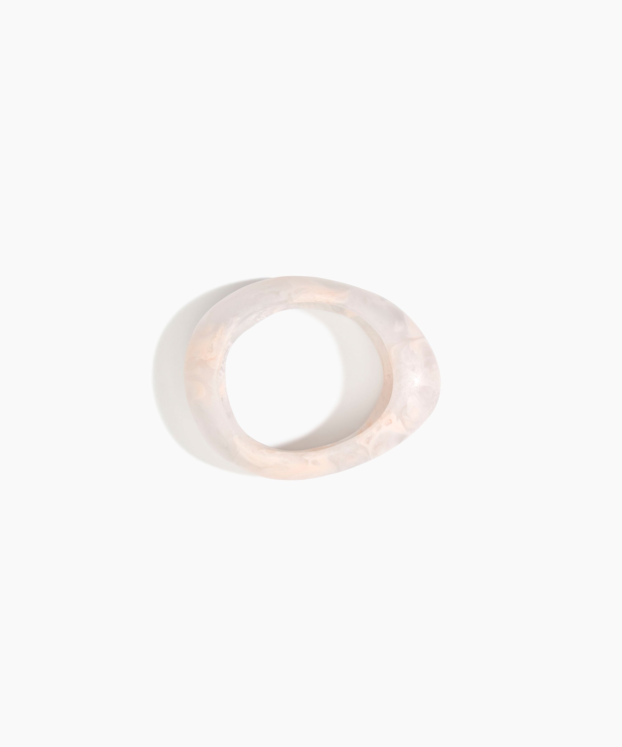 Dinosaur Designs SBRCKSML Small Rock Bangle ROSE SWIRL..
