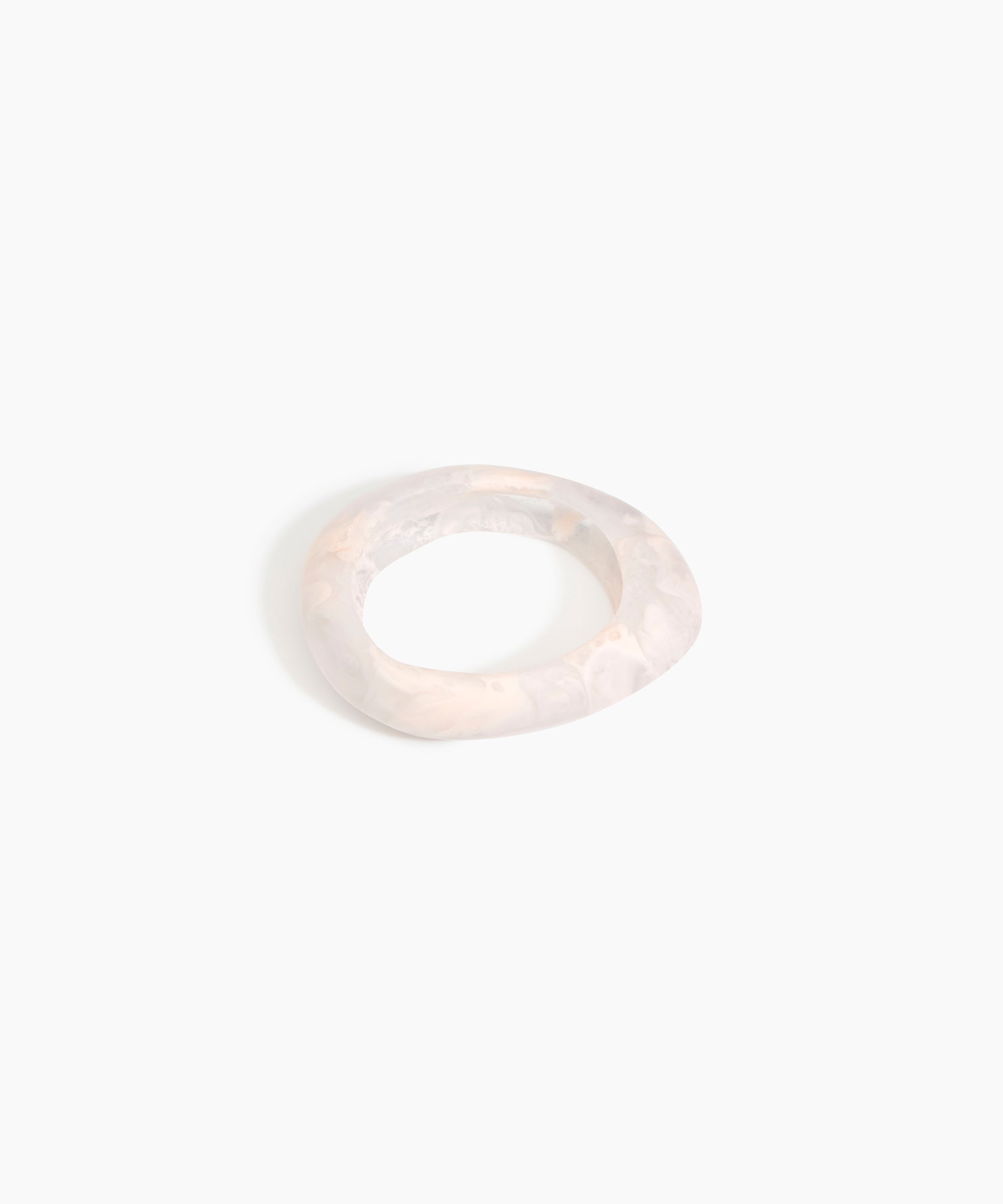 Dinosaur Designs SBRCKSML Small Rock Bangle ROSE SWIRL..