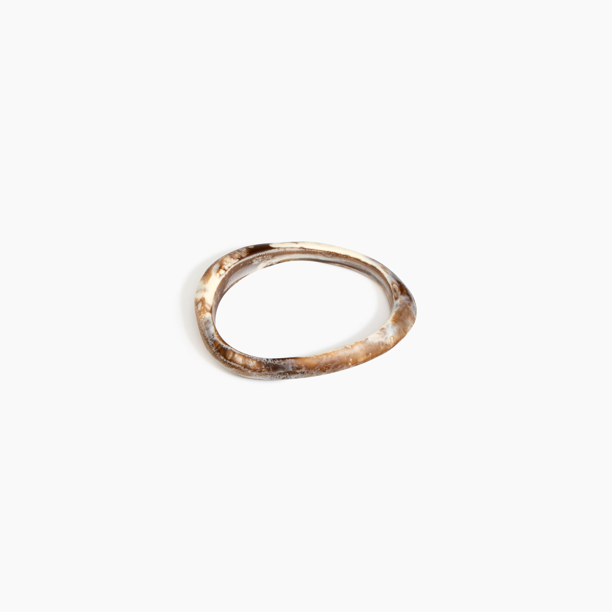 Dinosaur Designs SBRCKWBN Rock Wishbone Bangle CAPPUCCINO..