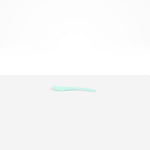 Dinosaur Designs Medium Shell Spoon in Mint — handcrafted marbled mint blue resin spoon with slender tapered handle