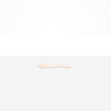 Dinosaur Designs Medium Shell Spoon in Rose Swirl — handcrafted marbled dusty pink resin spoon with slender tapered handle