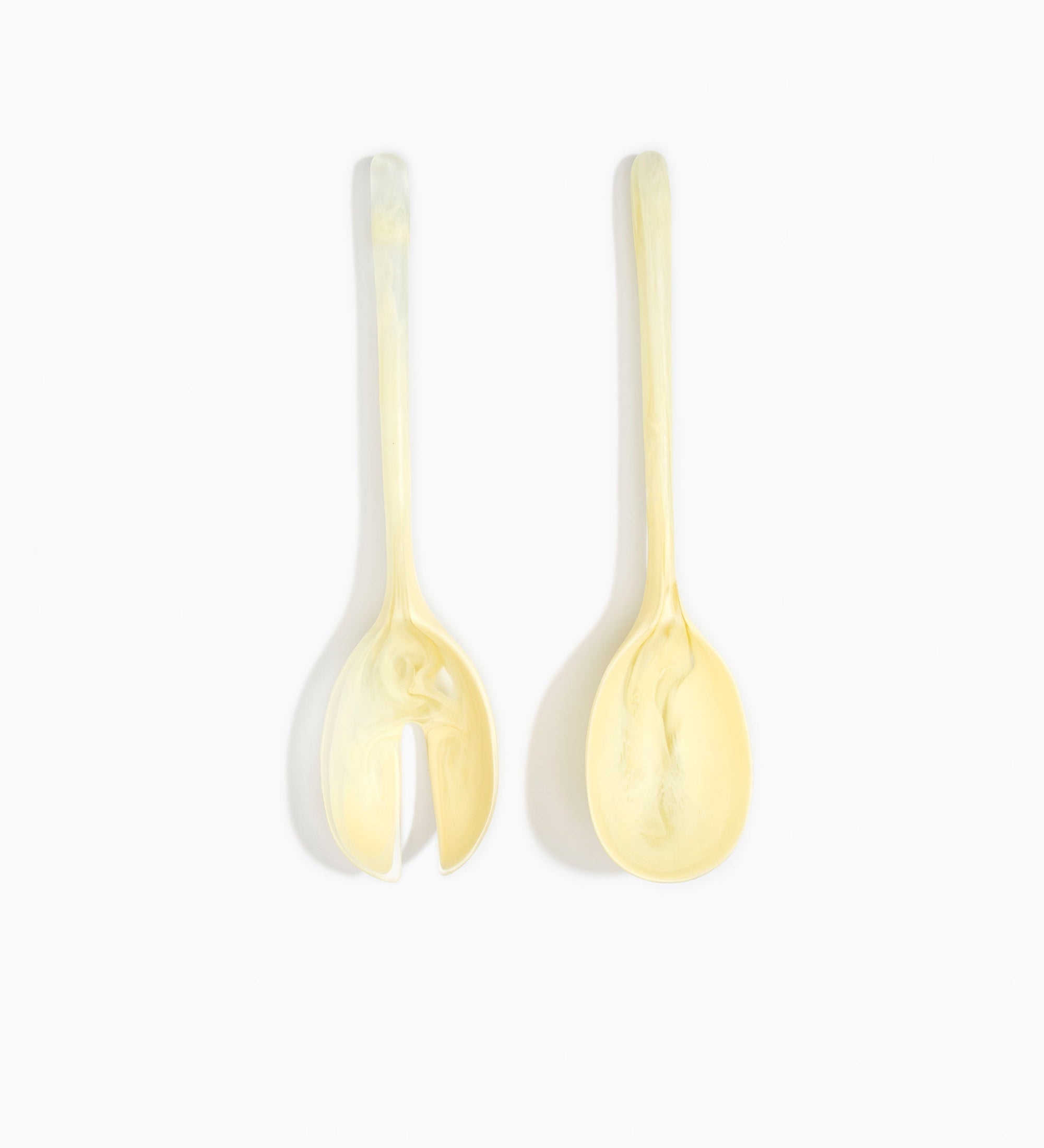 Dinosaur Designs Long Stone Servers Tableware in Lemon Colour resin