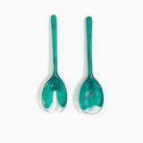 Dinosaur Designs Long Stone Servers Tableware in Mineral Swirl Colour resin