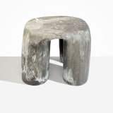 Dinosaur Designs 4 Leg Rock Tower Table in Granite Colour resin
