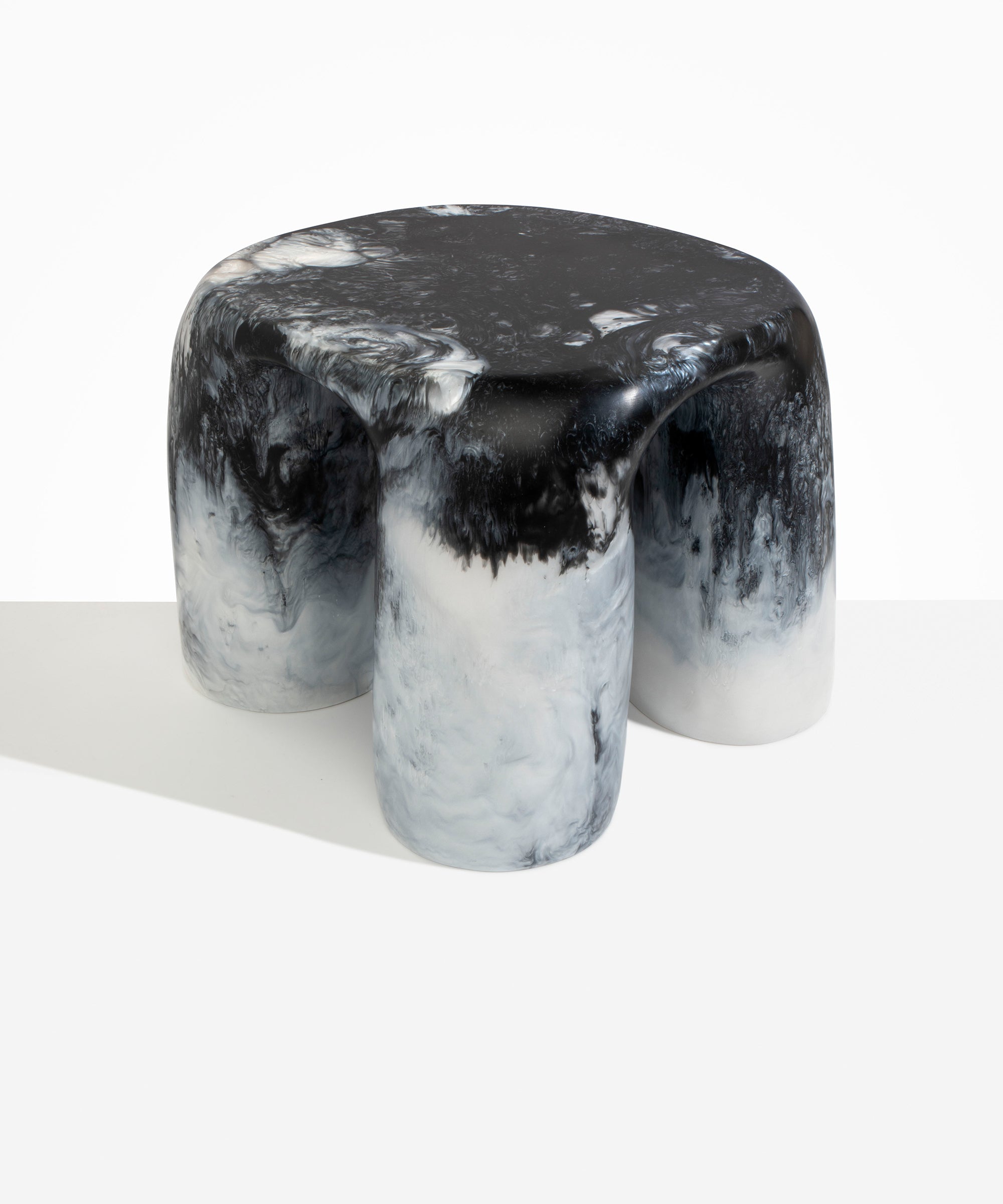 Dinosaur Designs TABRCKTOW 4 Leg Rock Tower Table SLATE