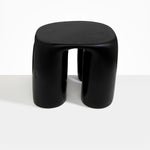 Dinosaur Designs 4 Leg Rock Tower Table in Black Colour resin