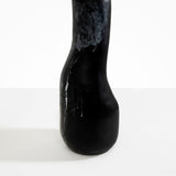 Dinosaur Designs Tall Studio Vase in Black Marble Colour resin.