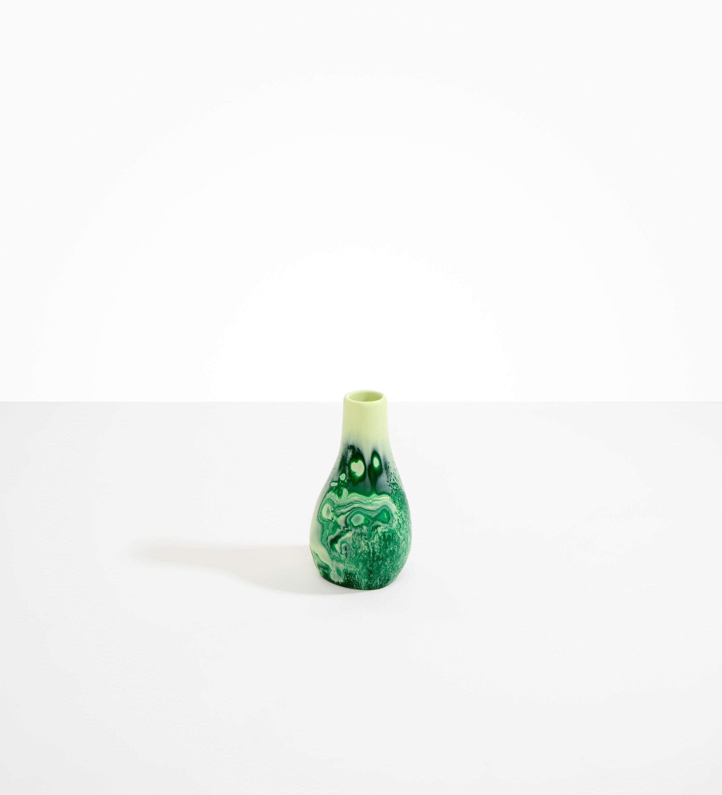 Dinosaur Designs medium sized Liquid vase in grass green colour resin