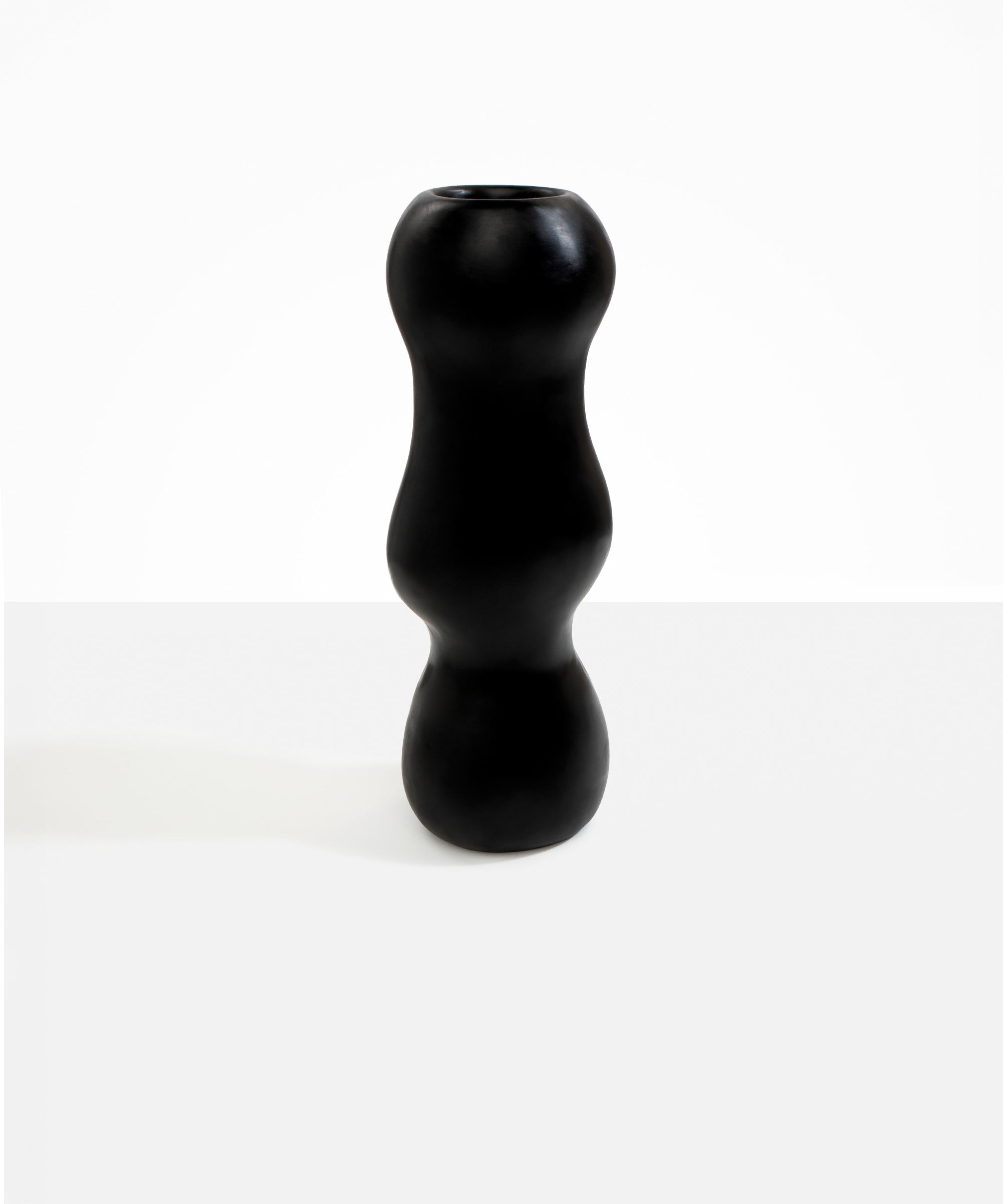 Dinosaur Designs Large Mountain Vase in Black Colour resin