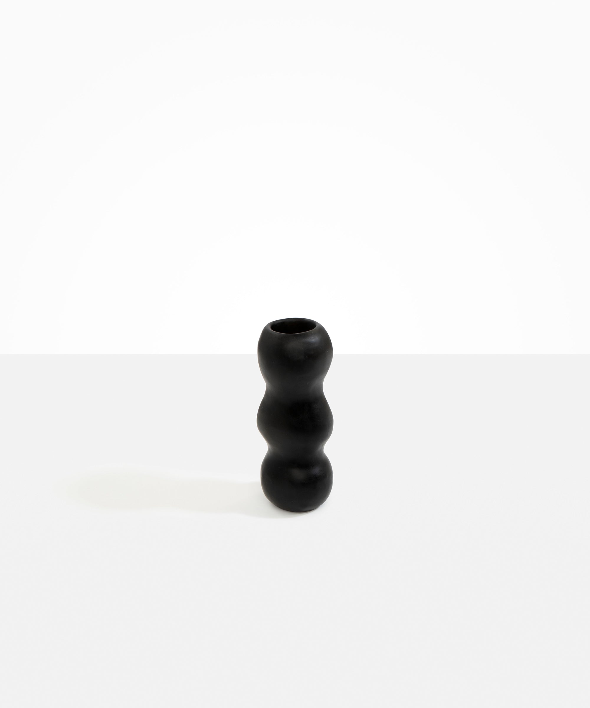 Dinosaur Designs Small Mountain Vase in Black Colour resin