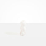 Dinosaur Designs Small Mountain Vase in Snow Swirl Colour resin