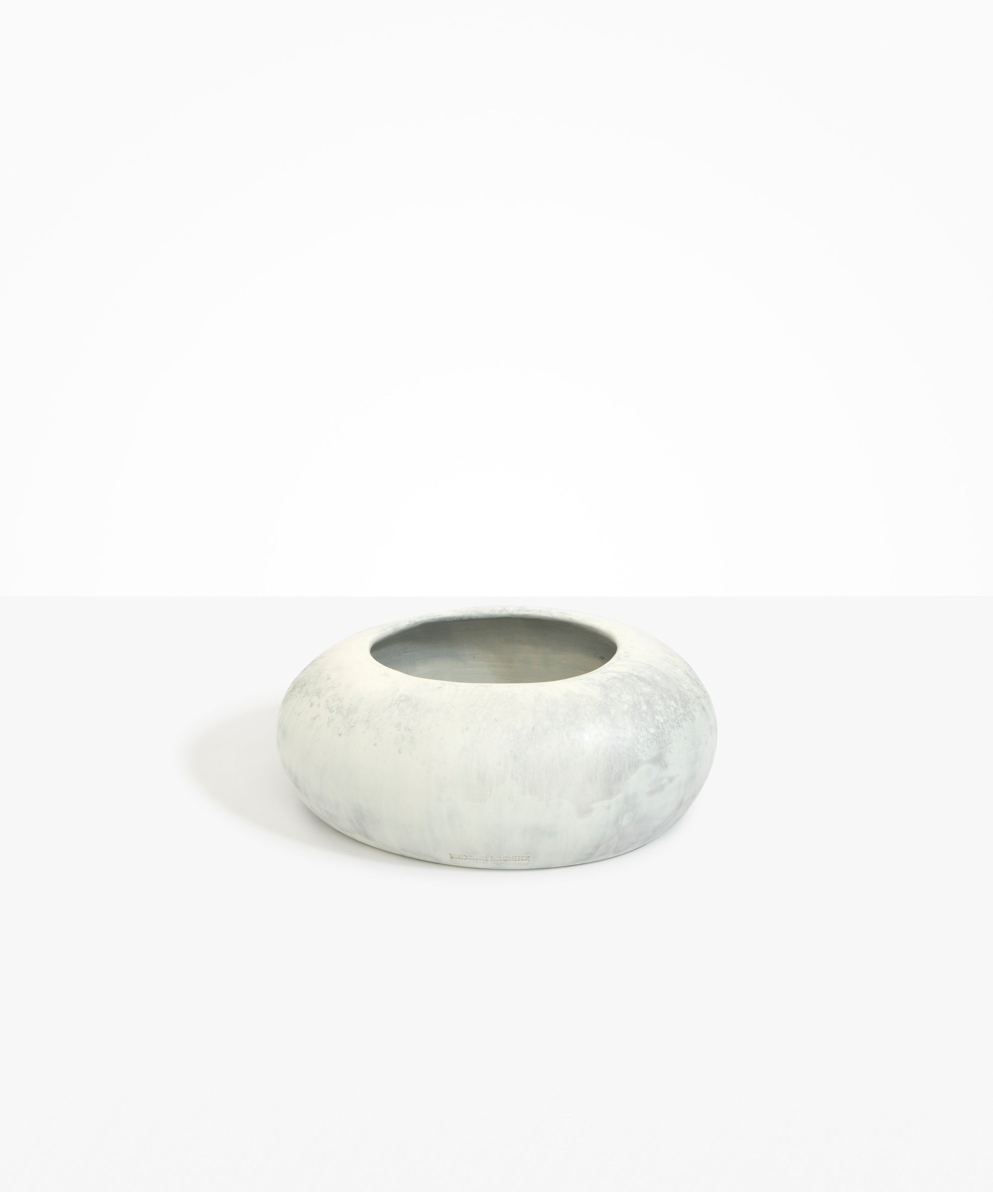 Dinosaur Designs VASRCKFLT Flat Rock Vase CLOUD.