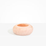 Dinosaur Designs VASRCKFLT flat rock vase ROSE SWIRL 