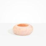 Dinosaur Designs VASRCKFLT flat rock vase ROSE SWIRL .