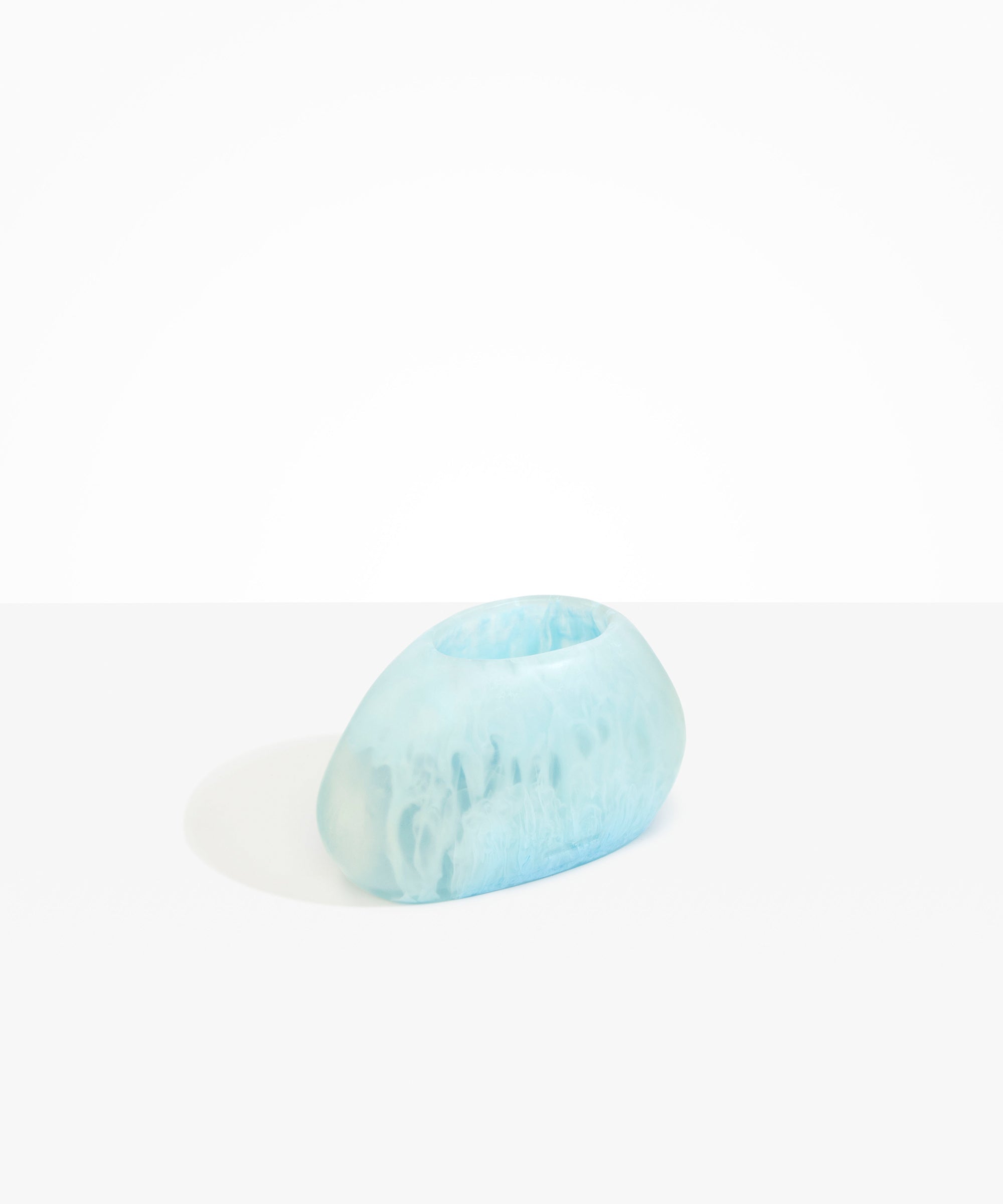 Dinosaur Designs VASRCKOVL oval rock vase POOL .