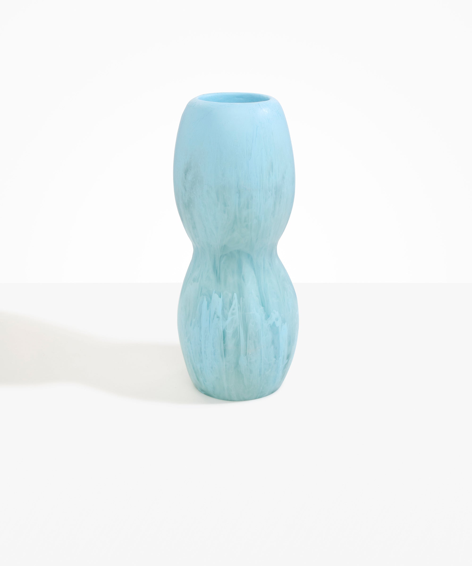 Dinosaur Designs Rock Totem Vase in Pool Colour resin