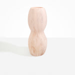 Dinosaur Designs Rock Totem Vase in Rose Swirl Colour resin