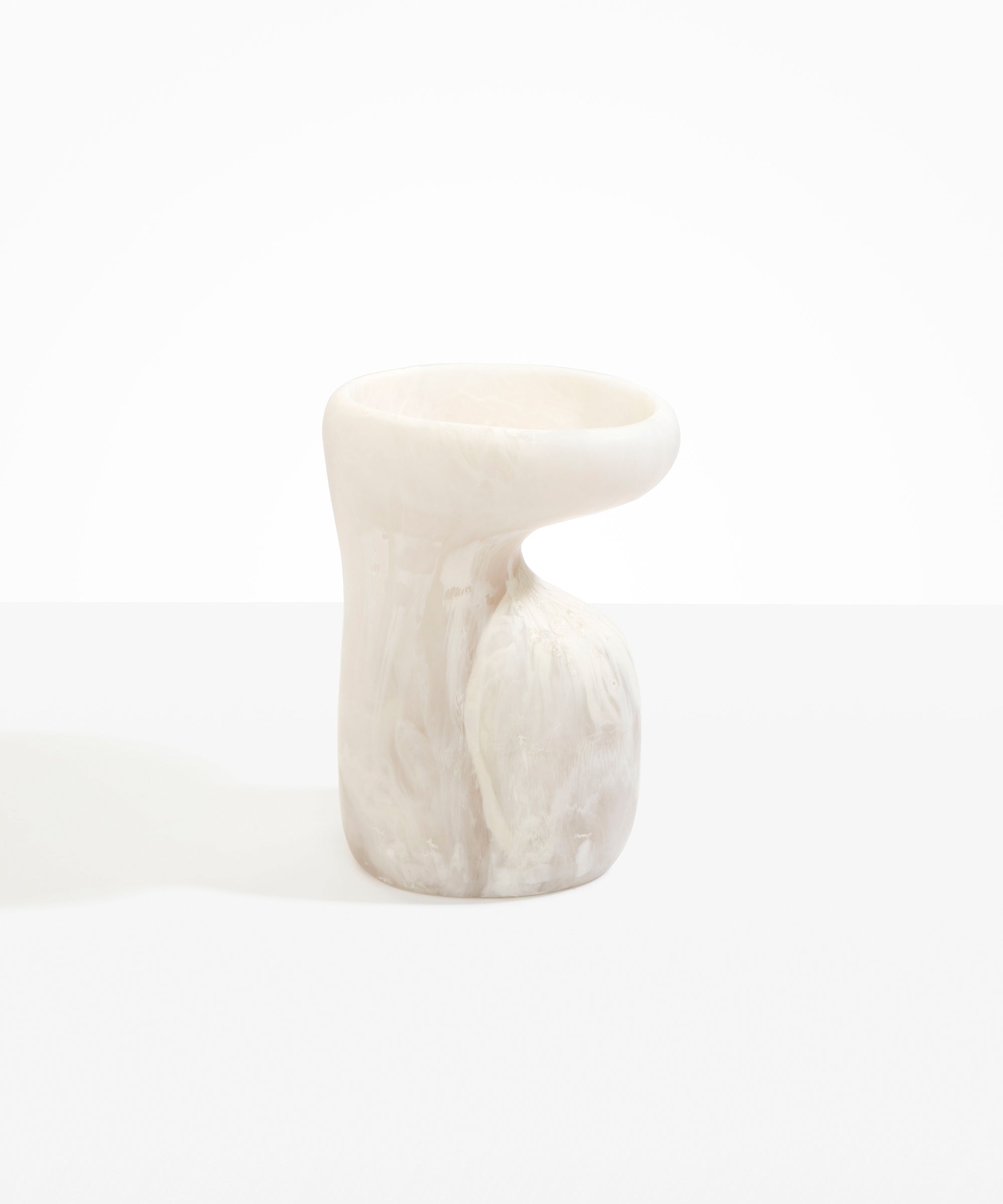 Dinosaur Designs Large Sprout Vase in Chalk Swirl Colour resin