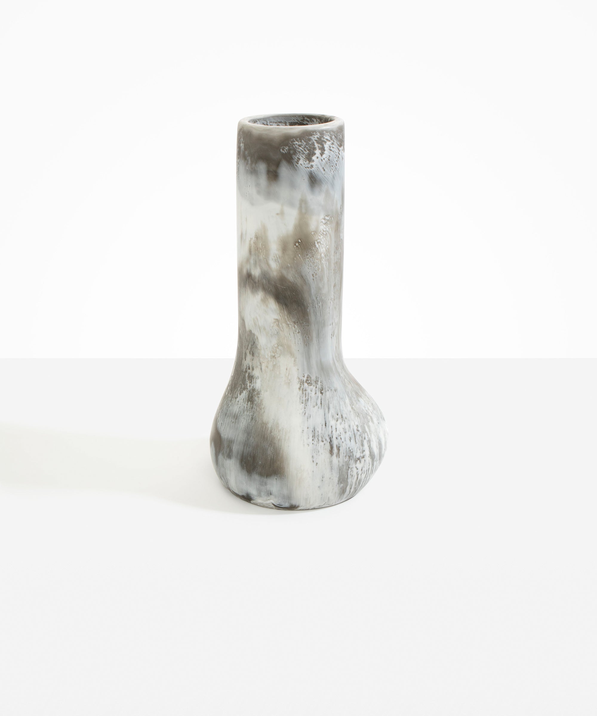 Dinosaur Designs Tall Stem Vase in Granite Colour resin