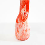 Dinosaur Designs Tall Studio Vase in Strawberry Colour resin.