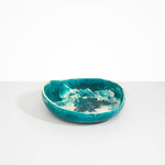 Dinosaur Designs Medium Flow Bowl in Lagoon Colour resin