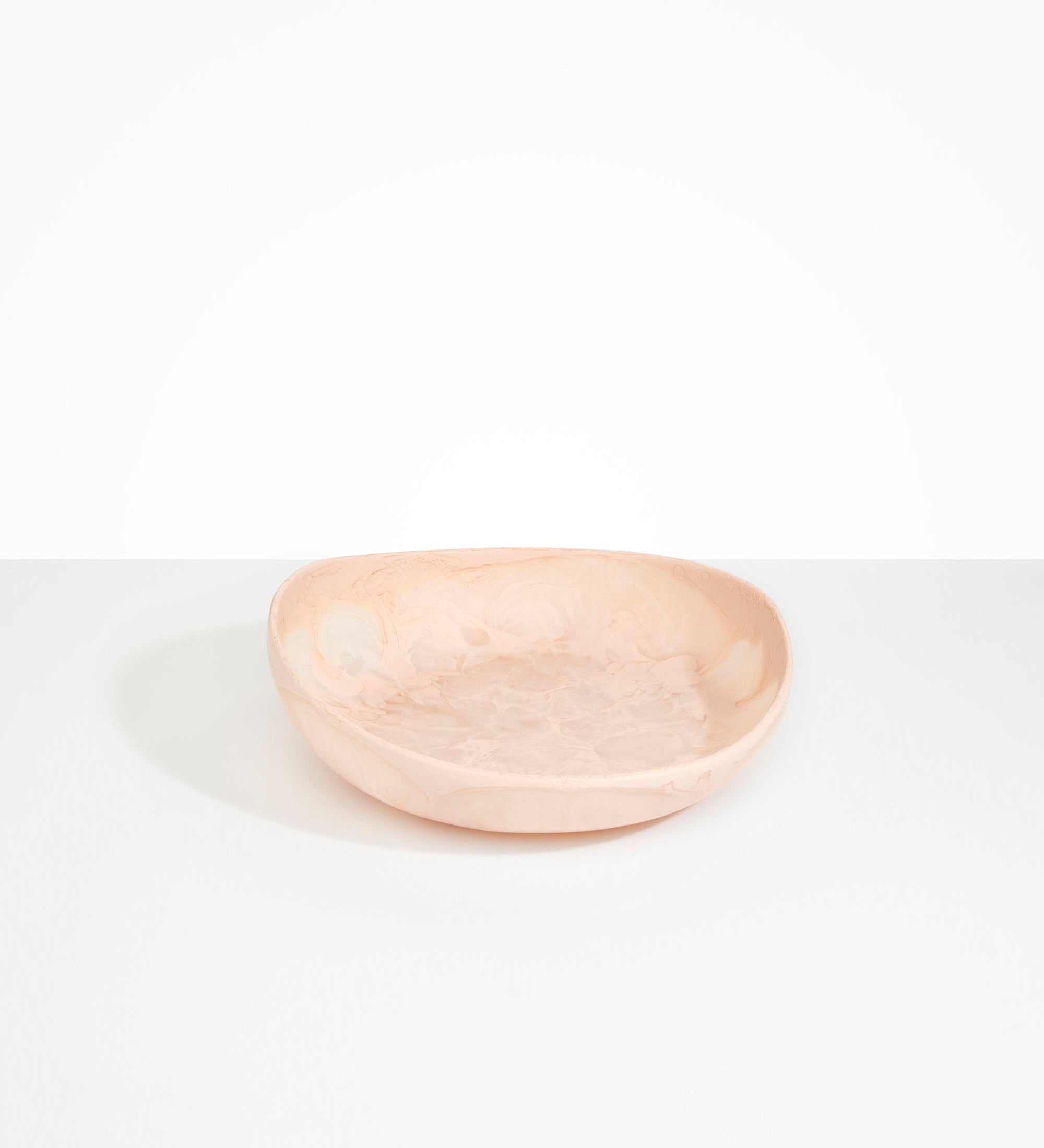 Dinosaur Designs Medium Flow Bowl Bowls in Rose Swirl Colour resin