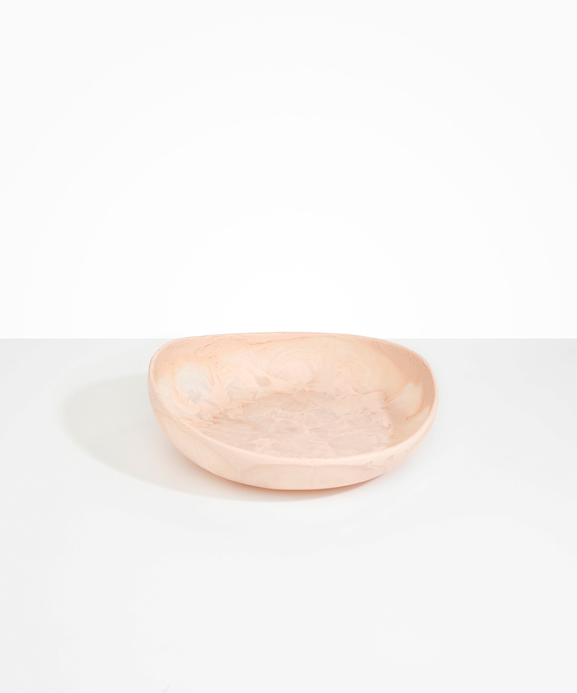 Dinosaur Designs Medium Flow Bowl Bowls in Rose Swirl Colour resin