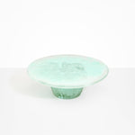 Dinosaur Designs Temple cake stand and plate in mint green colour resin