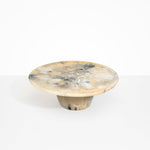 Dinosaur Designs Temple cake stand and plate in sandy pearl beige colour resin