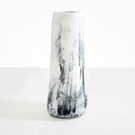 Dinosaur Designs Tall Pebble Vase Vases in White Marble Colour resin