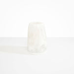 Dinosaur Designs Large Pebble Vase Vases in Snow Swirl Colour resin