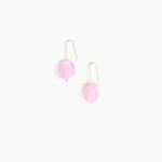 Dinosaur Designs Earth Wire Earrings in Shell Pink Colour resin with 925 Sterling Silver Material..
