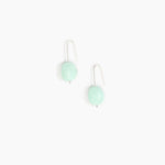 Dinosaur Designs Earth Wire Earrings in Mint Colour resin with 925 Sterling Silver Material.
