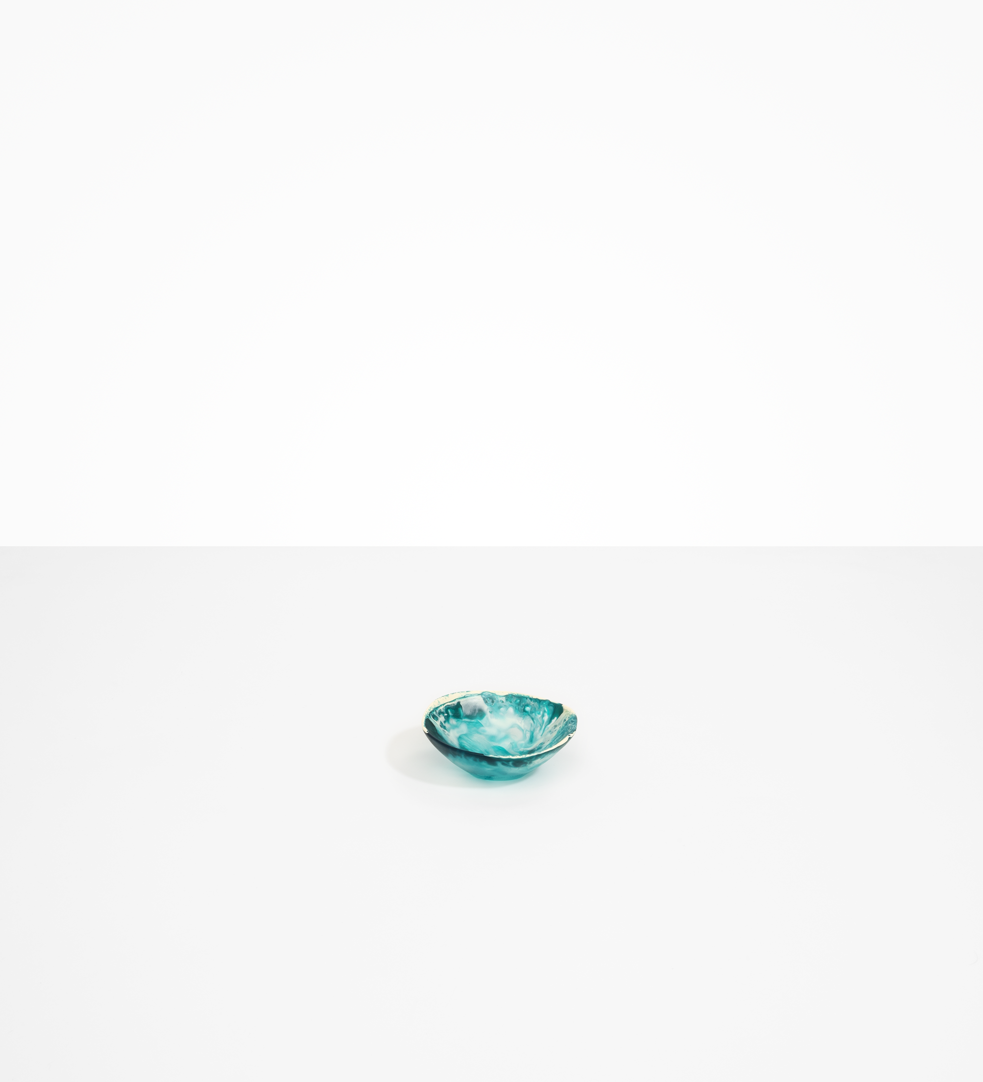 Dinosaur Designs Flow Soy Dish Tableware in Lagoon Colour resin