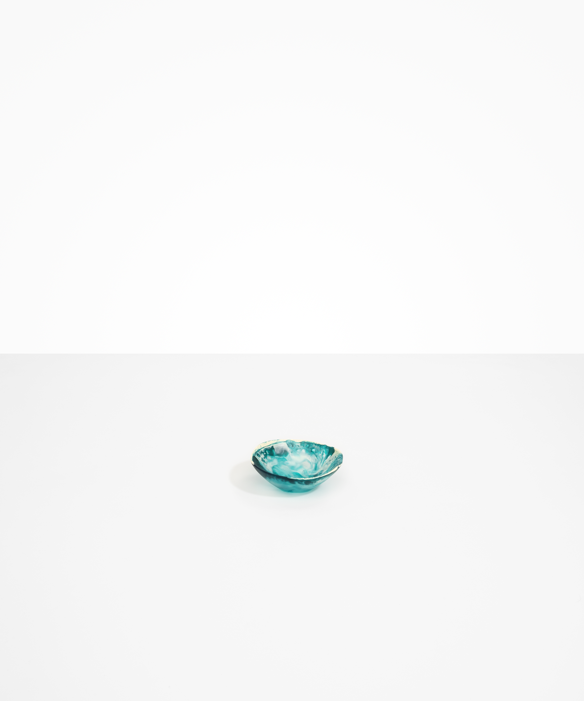 Dinosaur Designs Flow Soy Dish Tableware in Lagoon Colour resin