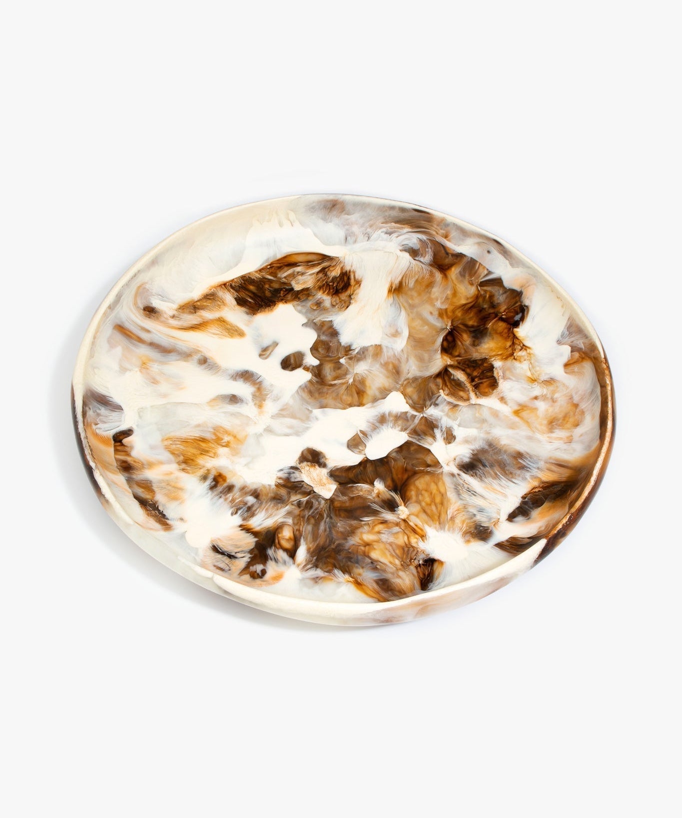 Dinosaur Designs BWLERTXLG Extra Large Earth Bowl in Light Horn brown colour resin