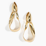 LO Collections x ALEX AND TRAHANAS Olive Leaf Drop Earrings Earrings in Nano-Coated Brass Material 