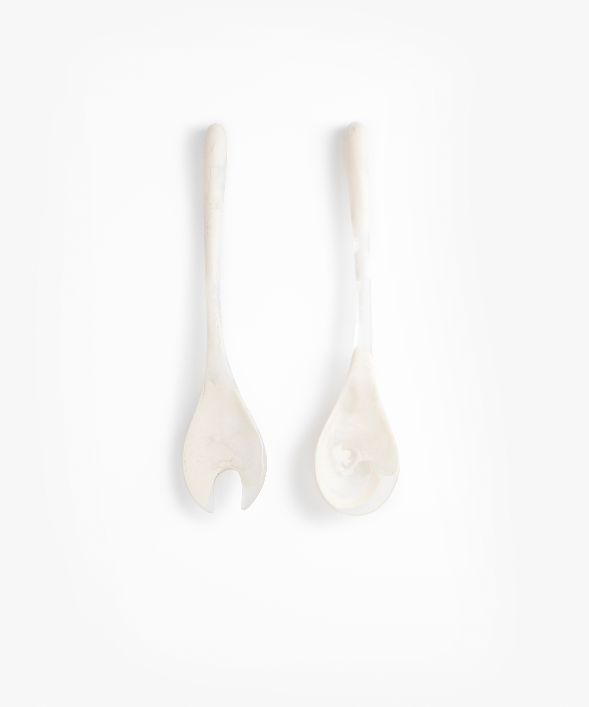 Dinosaur Designs Dew Servers Tableware in Chalk Swirl Colour resin 