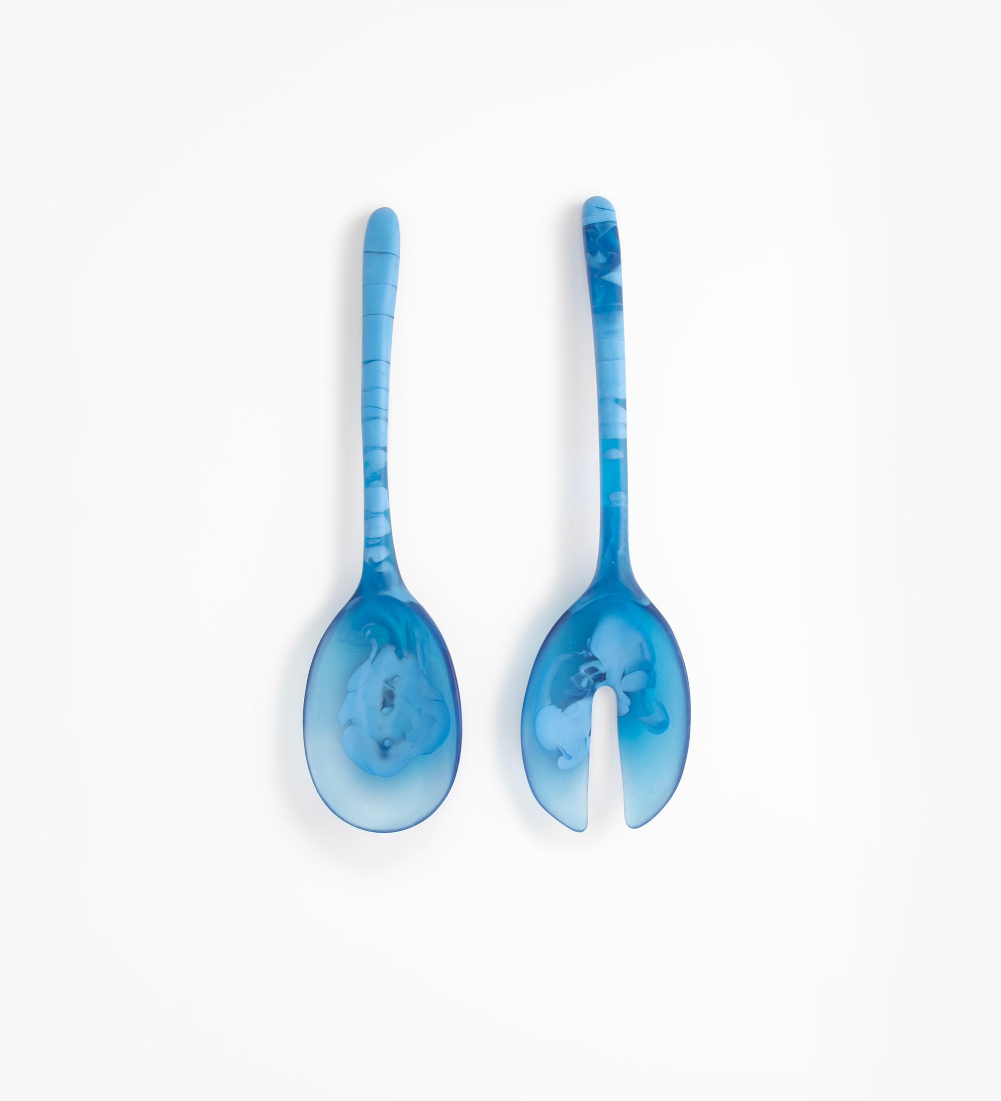 Dinosaur Designs Long Stone Servers Tableware in Sky Colour resin