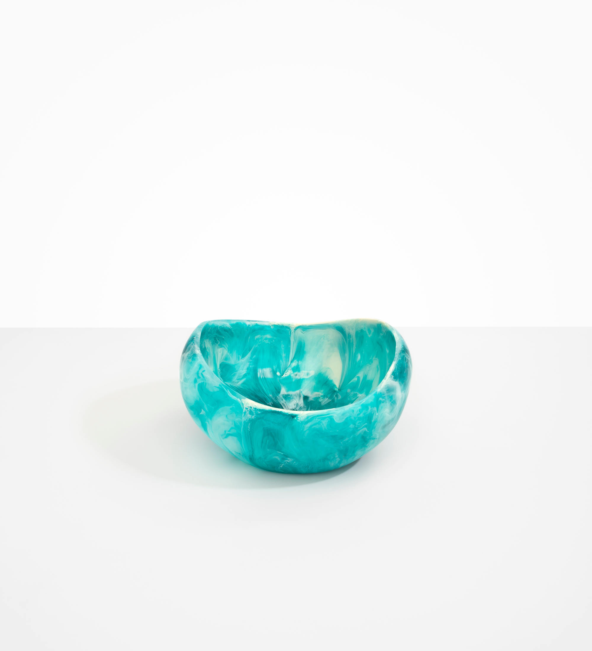 Dinosaur Designs Large Beetle Bowl Bowls in Lagoon Colour resin