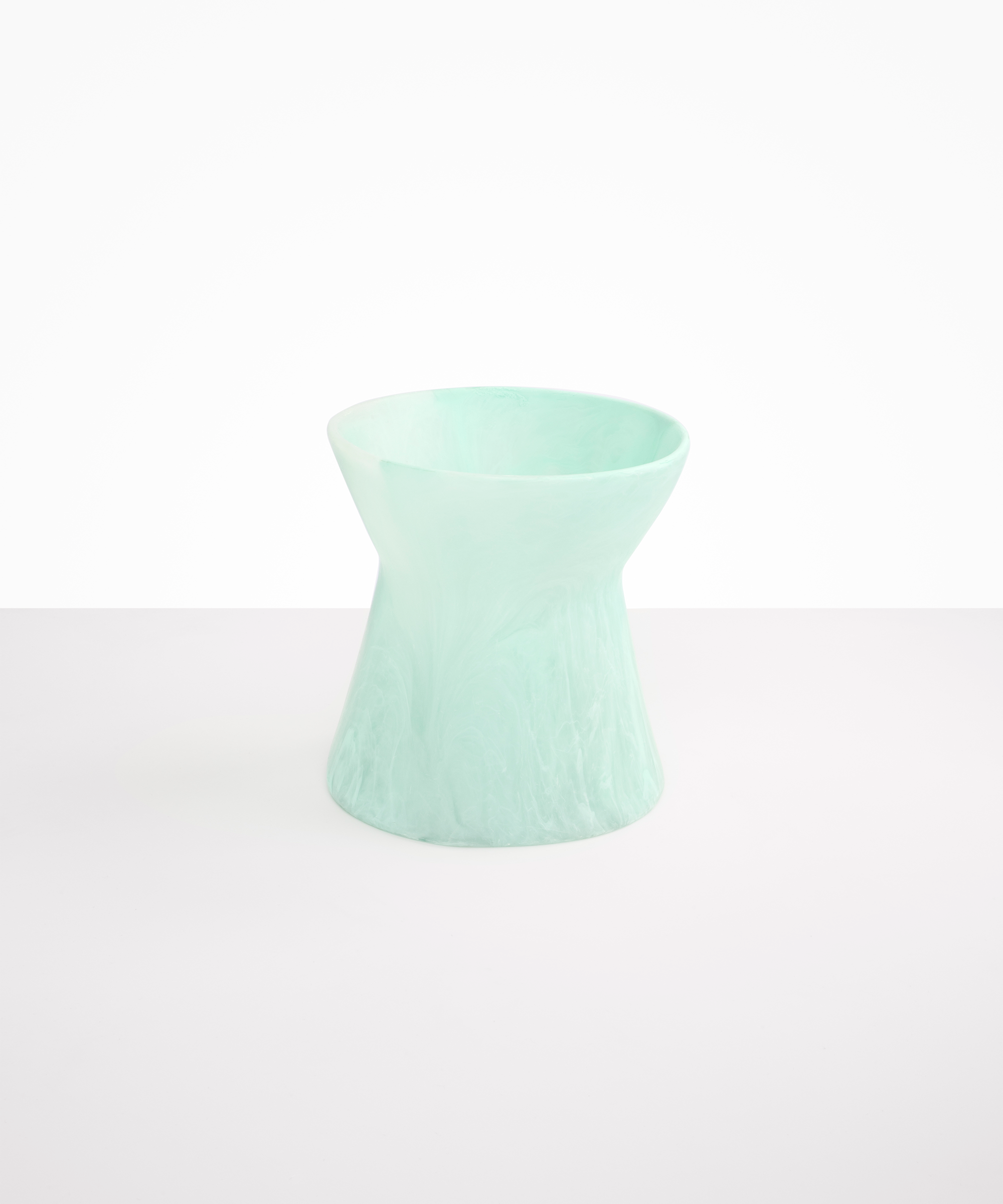 Dinosaur Designs Large Bow Vase in Mint Colour resin.