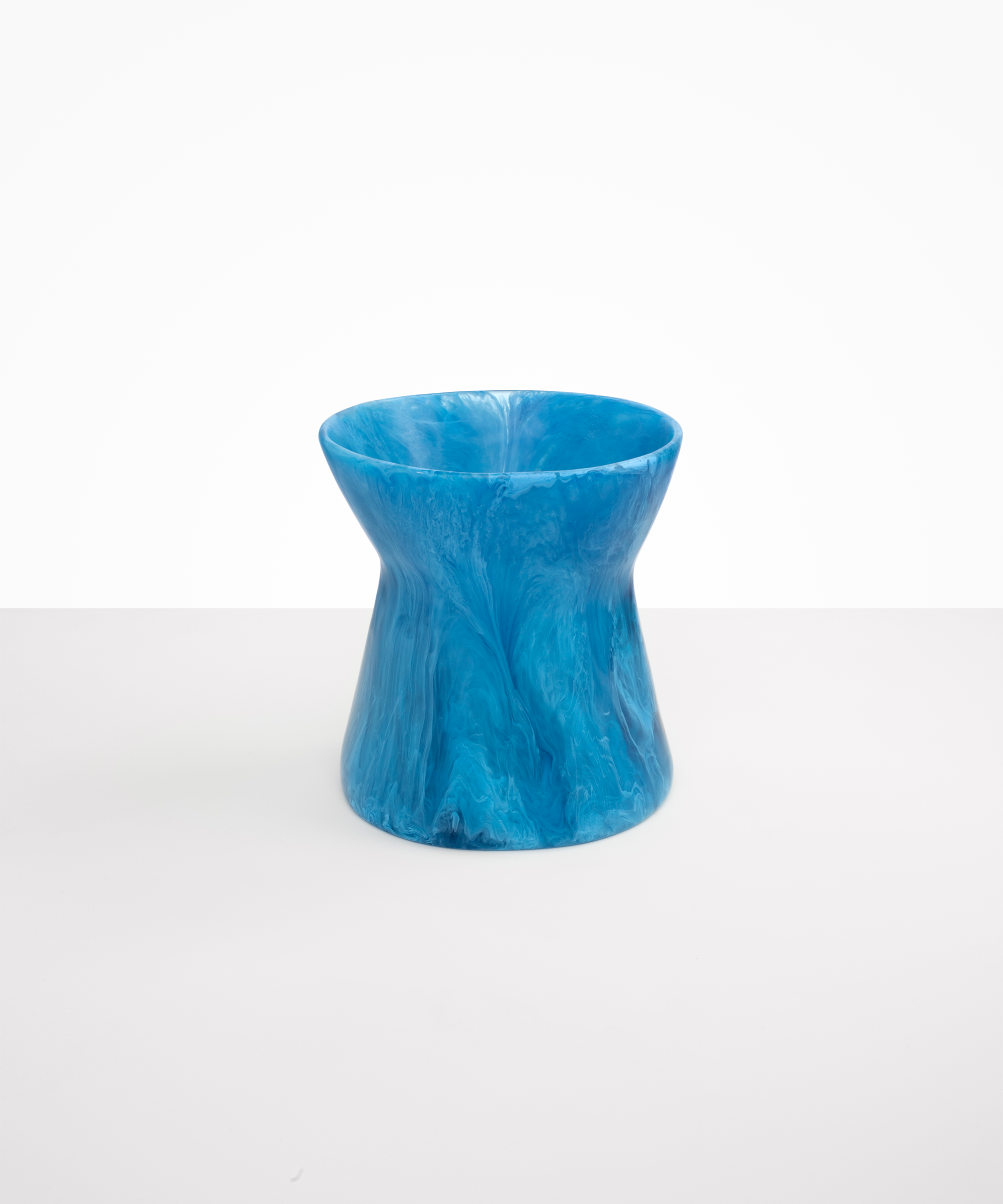 Dinosaur Designs Large Bow Vase in Sky Colour resin..