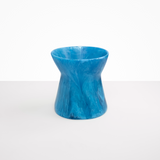 Dinosaur Designs Large Bow Vase in Sky Colour resin.